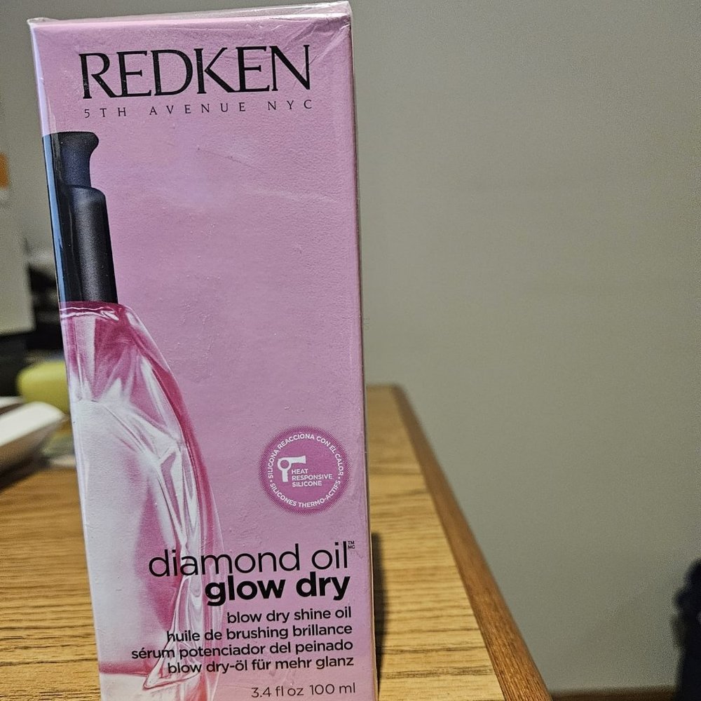 Redken Diamond Oil Glow Dry Shine Oil Hair Care Styling 3.4 oz Unisex Sealed NIB